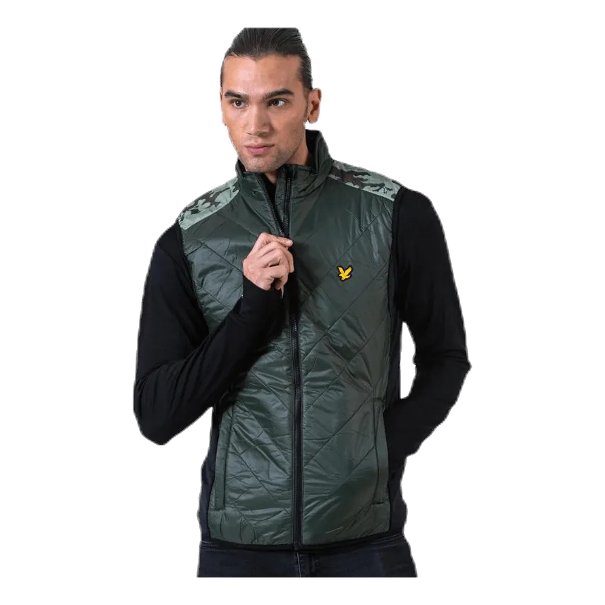 Lyle&scott Brandon Chevron Gilet Green