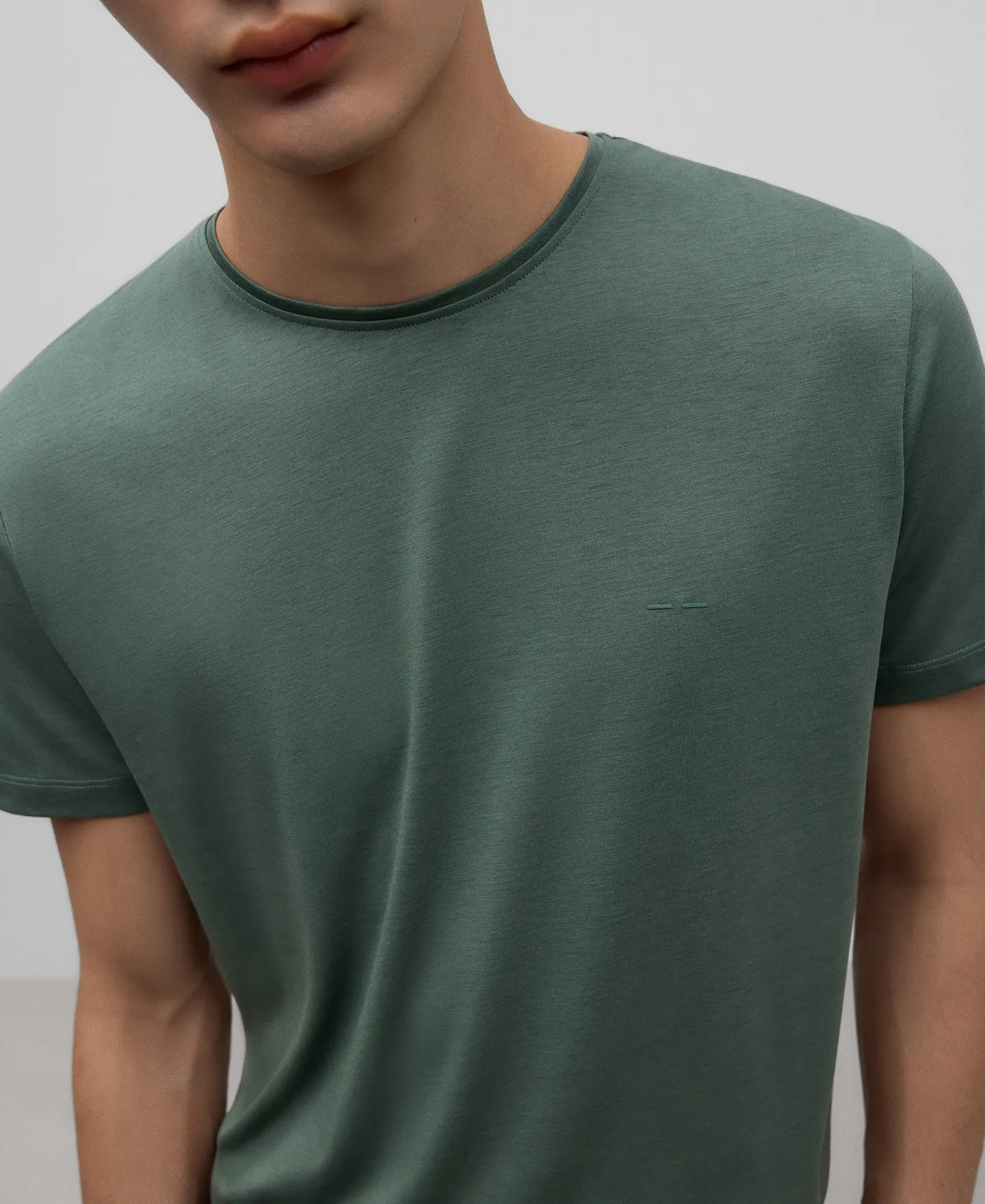 LYOCELL AND COTTON TSHIRT MAN