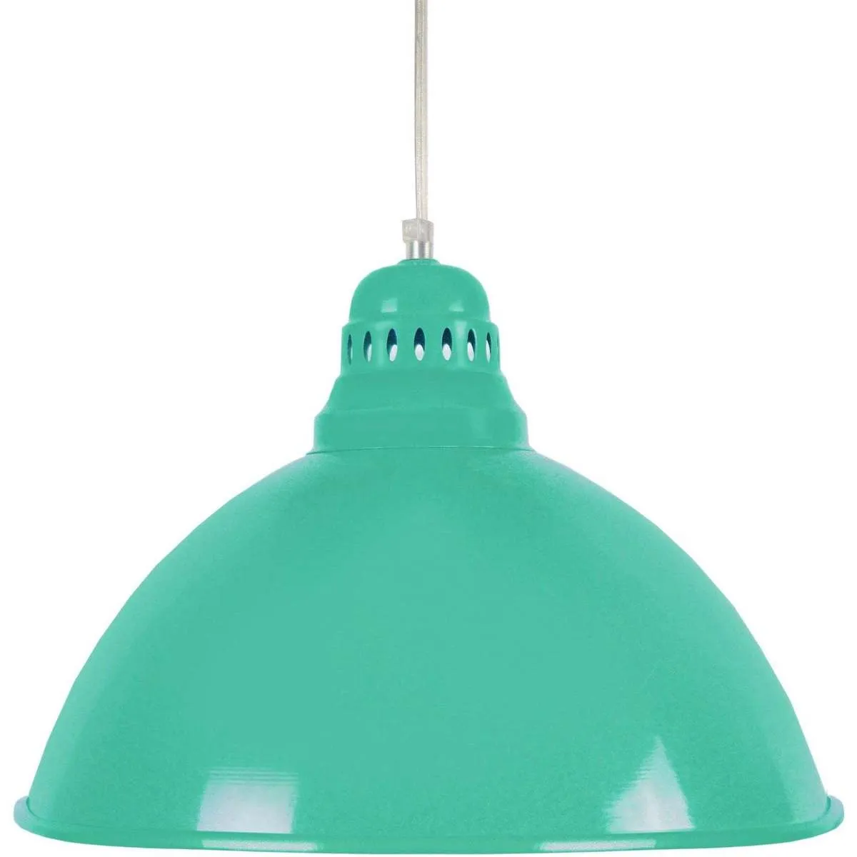 Lámpara colgante redondo metal turquesa