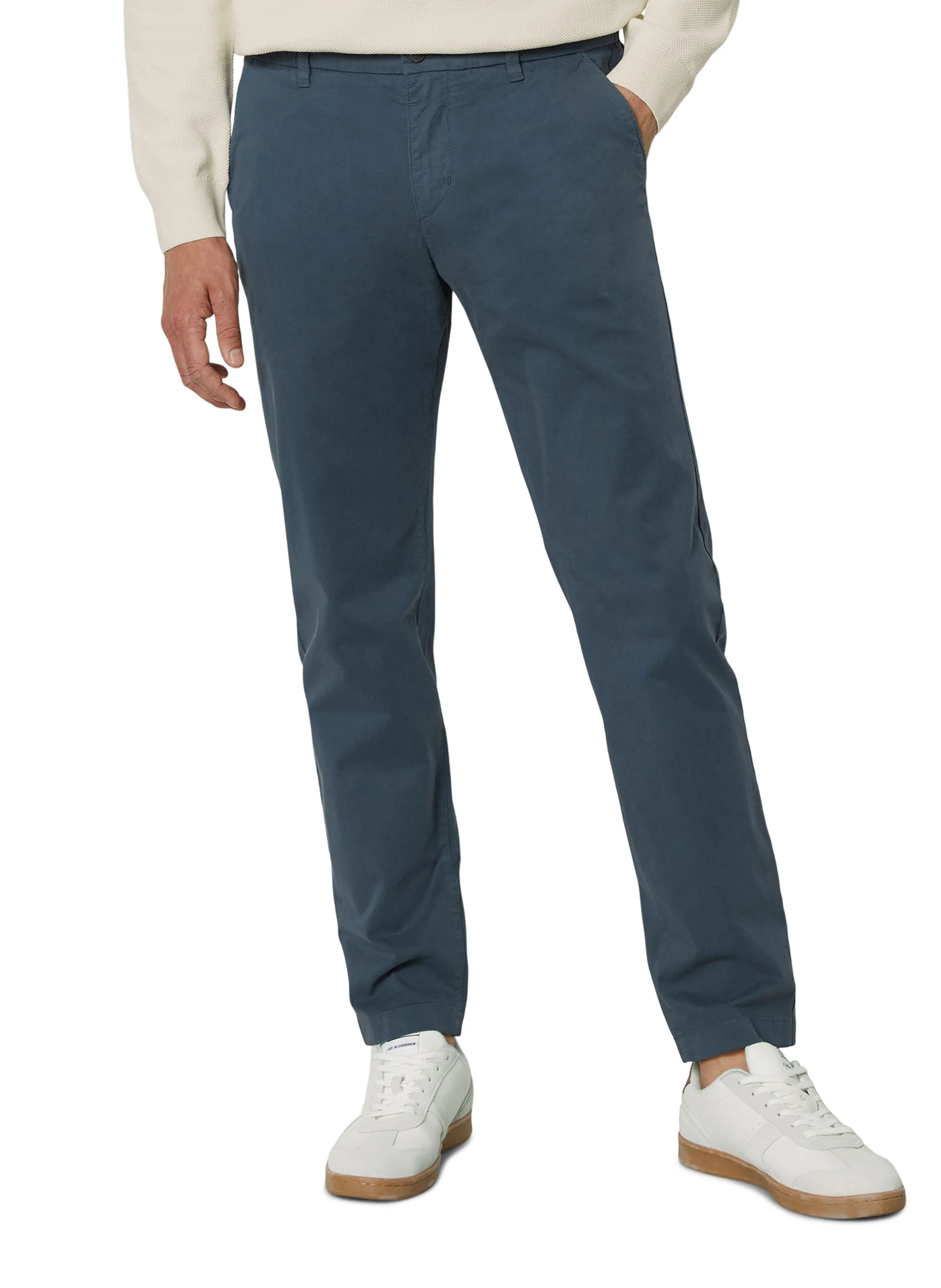 MARC O'POLO OSBY  PANTALóN RECTO DE MEZCLA DE ALGODóN ORGáNICO EN AZUL