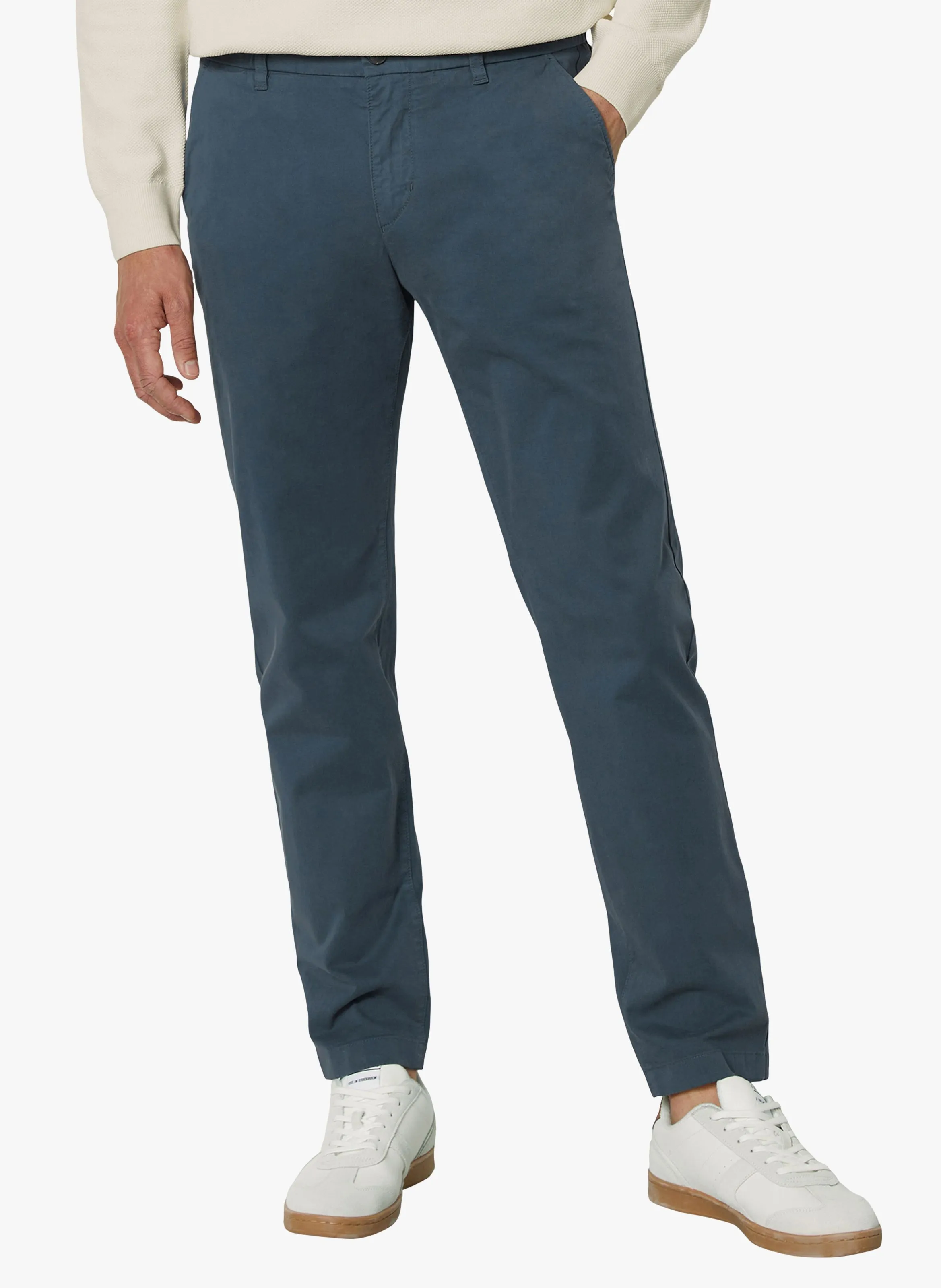 MARC O'POLO OSBY  PANTALóN RECTO DE MEZCLA DE ALGODóN ORGáNICO EN AZUL