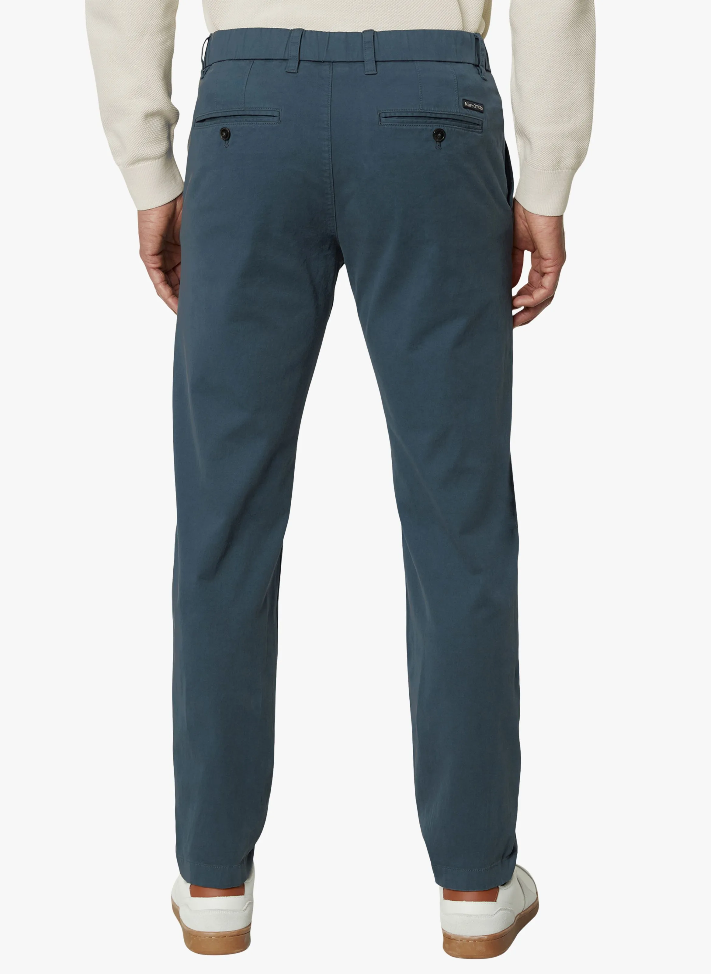 MARC O'POLO OSBY  PANTALóN RECTO DE MEZCLA DE ALGODóN ORGáNICO EN AZUL