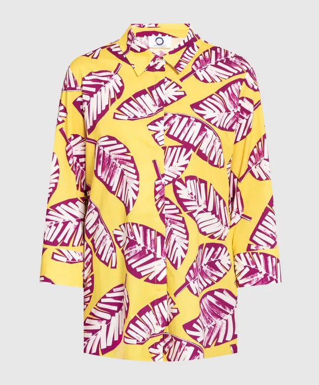 Marina Rinaldi Yellow shirt with a print