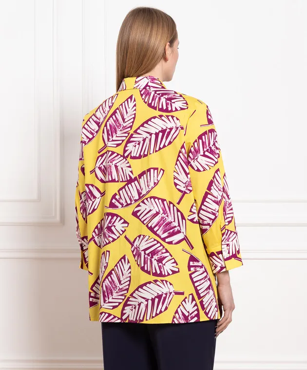 Marina Rinaldi Yellow shirt with a print