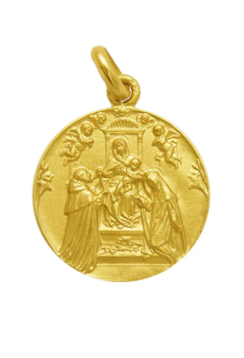 MEDALLA ORO DE NUESTRA SEñORA DEL ROSARIO 16 MM. 268_M114416