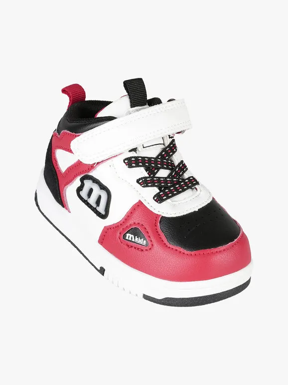 Melania Zapatillas altas para niños con tira de velcro.