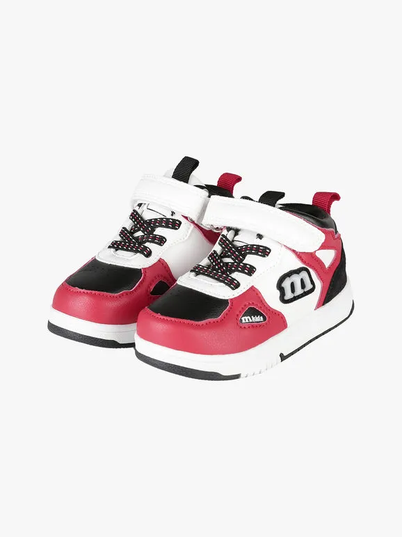 Melania Zapatillas altas para niños con tira de velcro.