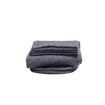 Men's Anthracite Grey Thick Cotton Socks with herringbone style