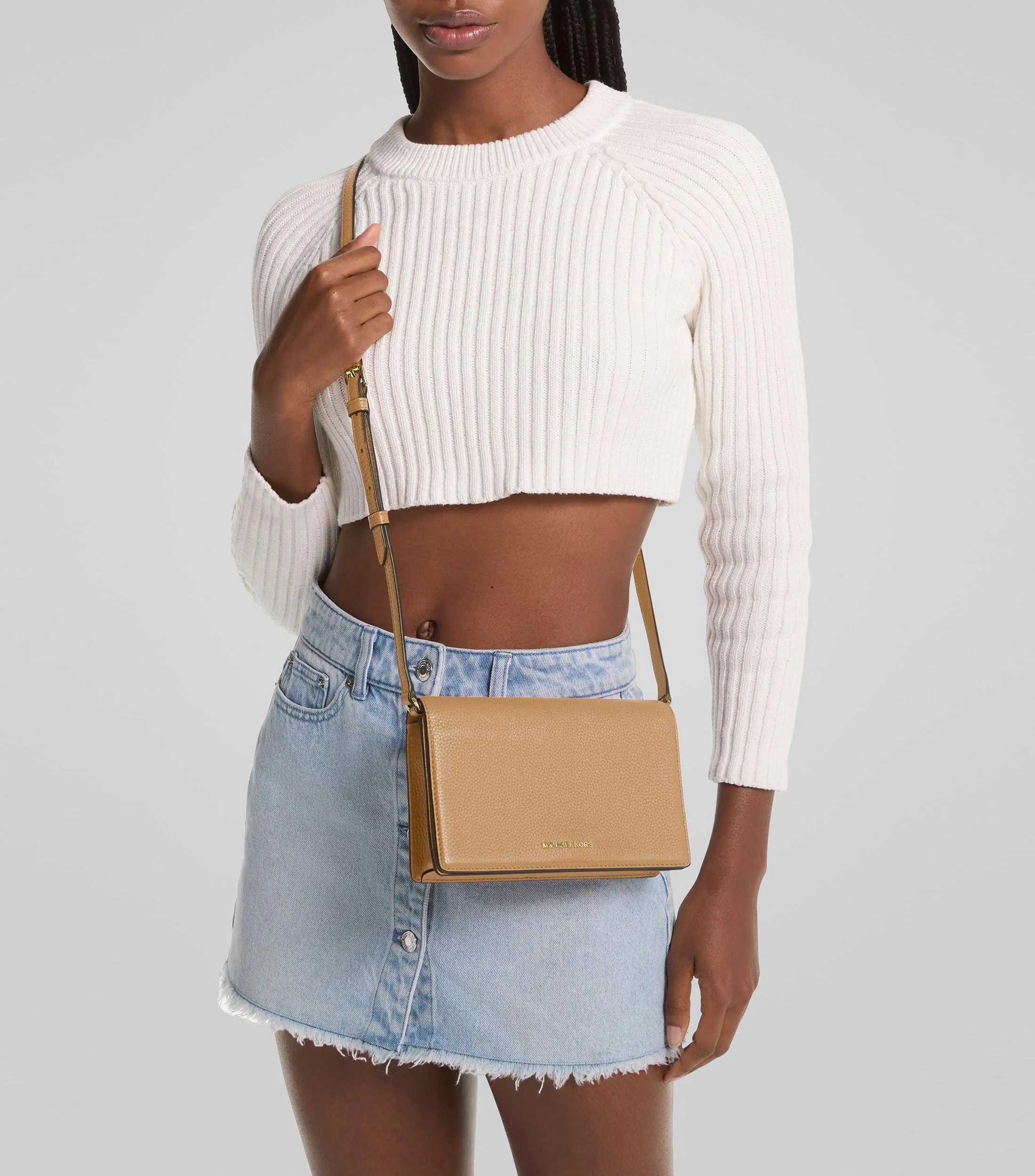 Michael Kors Bolso Crossbody en Piel Jet set Texturizado Mujer