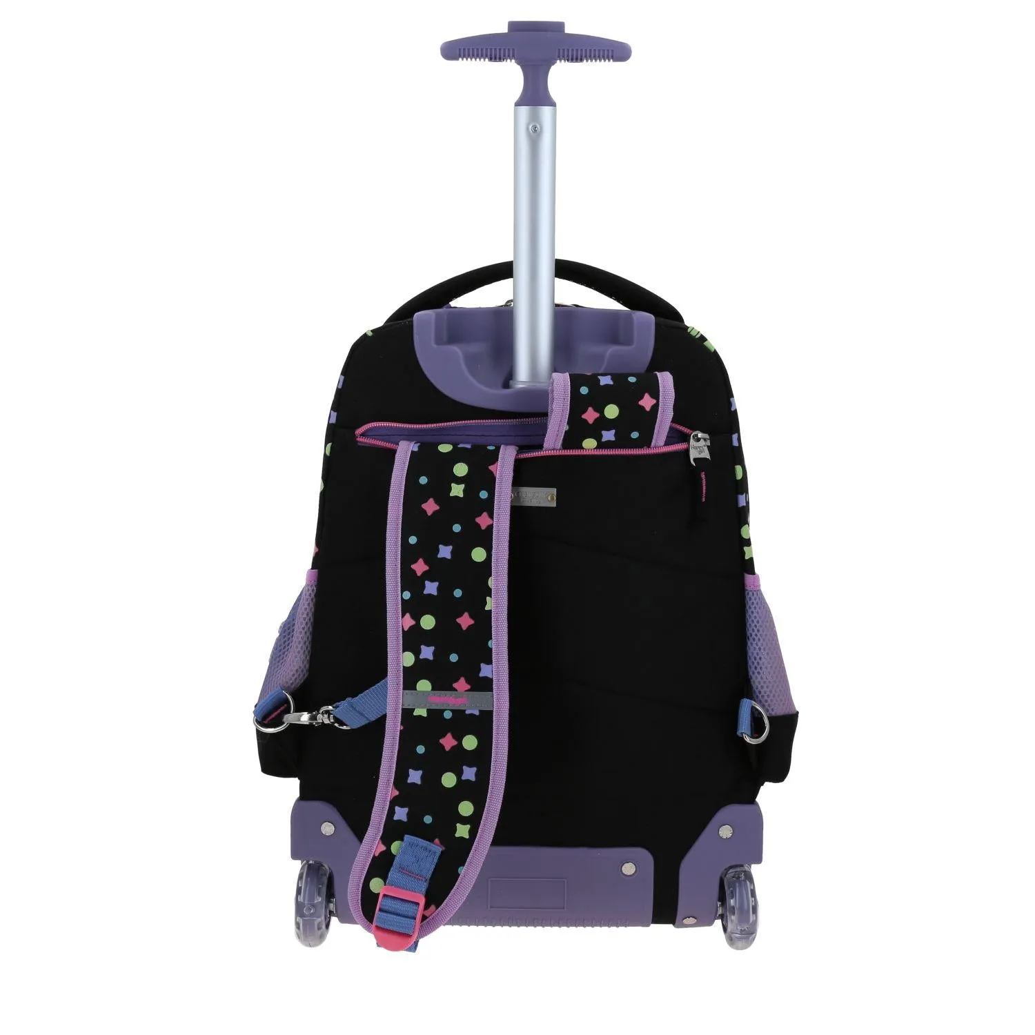 Mochila Con Ruedas Negra Para Nia Happy Girl By Chenson Vom
