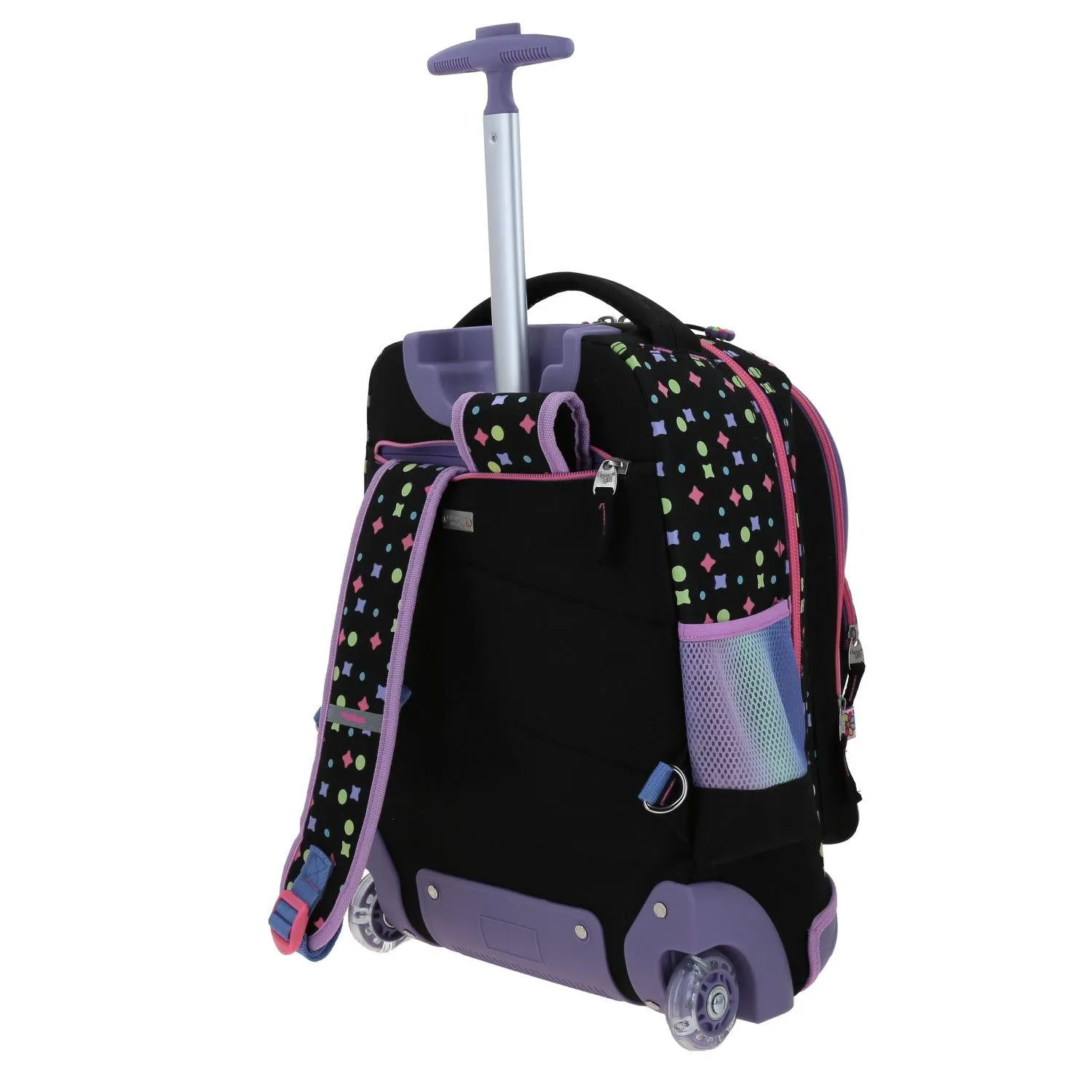 Mochila Con Ruedas Negra Para Nia Happy Girl By Chenson Vom