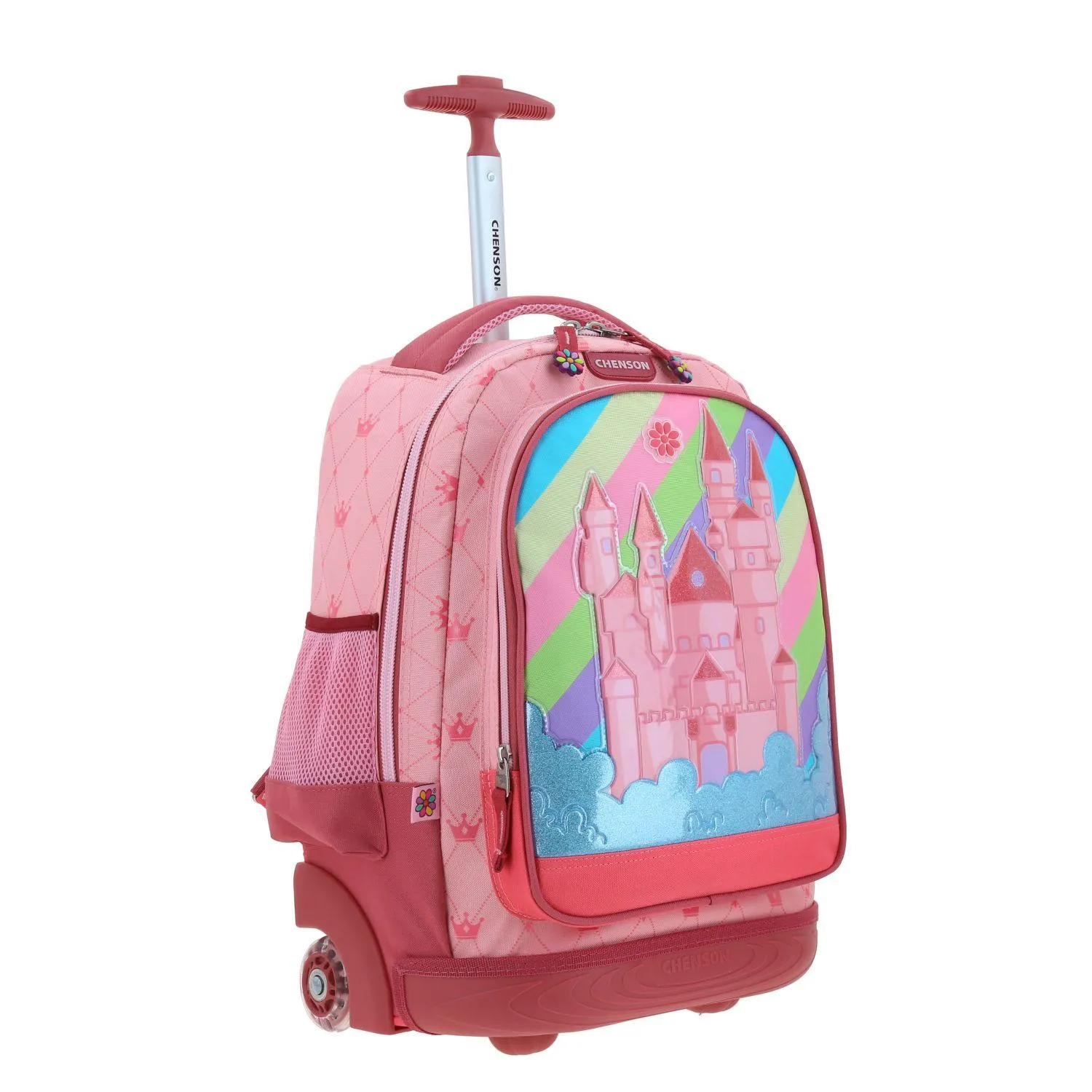 Mochila Con Ruedas Rosa Grande Para Nia Happy Girl By Chenson Cast