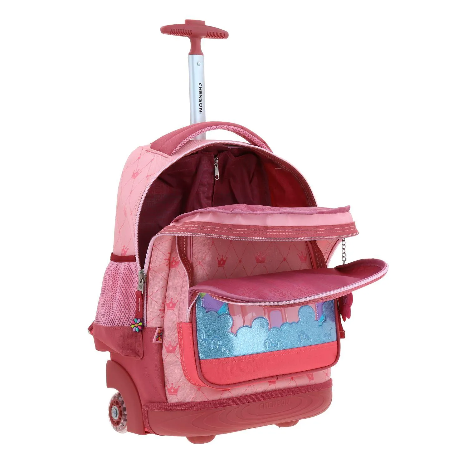 Mochila Con Ruedas Rosa Grande Para Nia Happy Girl By Chenson Cast