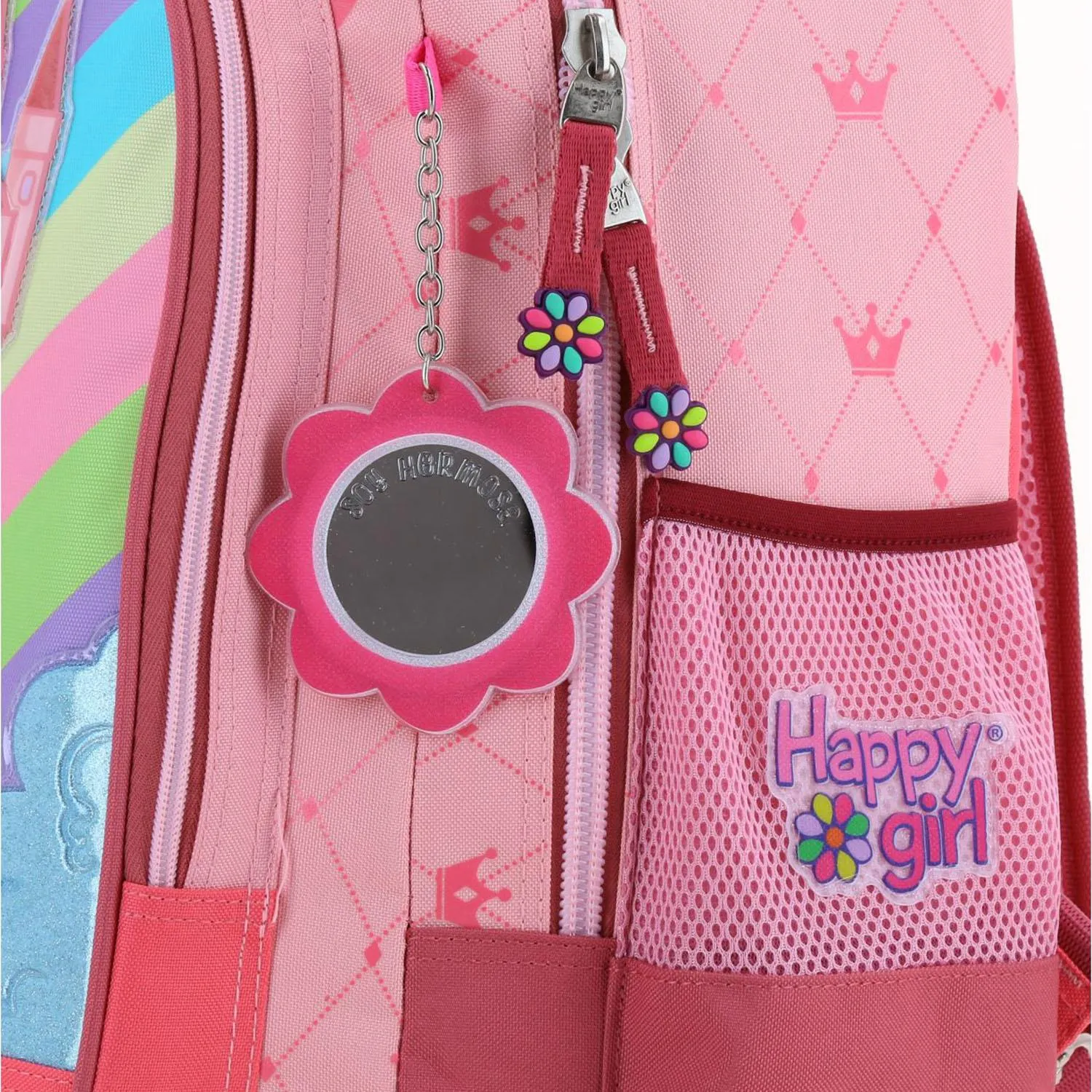 Mochila Con Ruedas Rosa Grande Para Nia Happy Girl By Chenson Cast