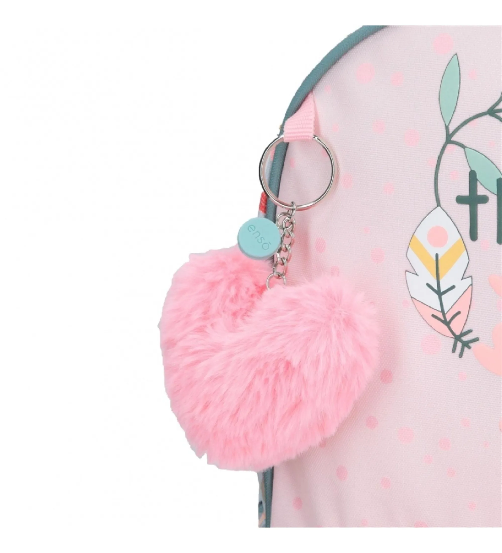 Mochila de paseo Tropical love 32 cm rosa