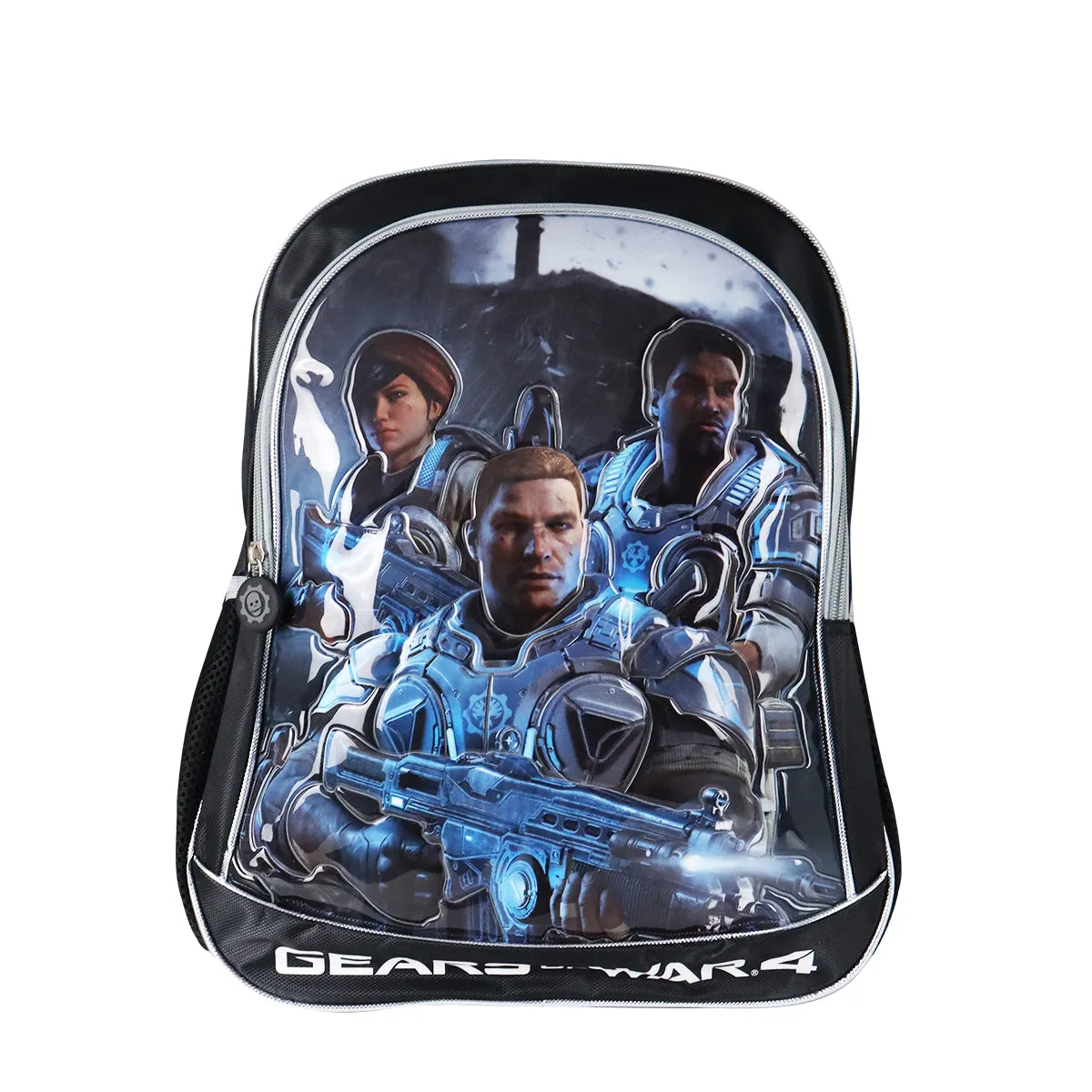 Mochila Escolar con Diseo de Gears of War 4, color Negro