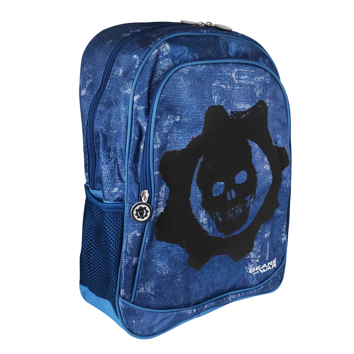 Mochila Escolar con Diseo de Gears of War, color Azul