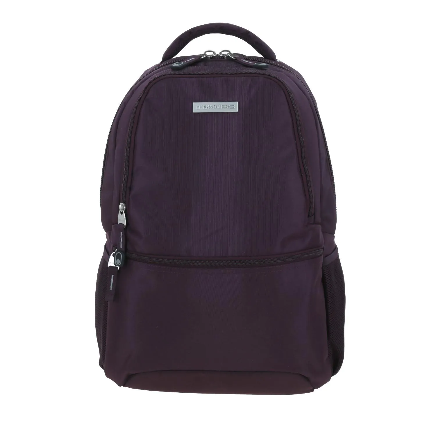 Mochila Grande Chenson Pro Para Mujer Merlot Tinto Con Porta Laptop De Hasta 15.