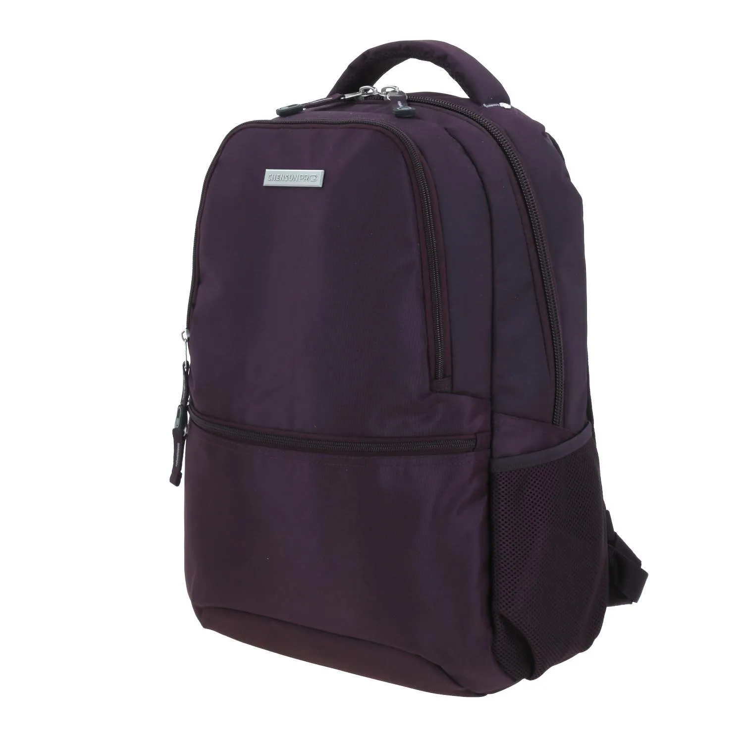 Mochila Grande Chenson Pro Para Mujer Merlot Tinto Con Porta Laptop De Hasta 15.