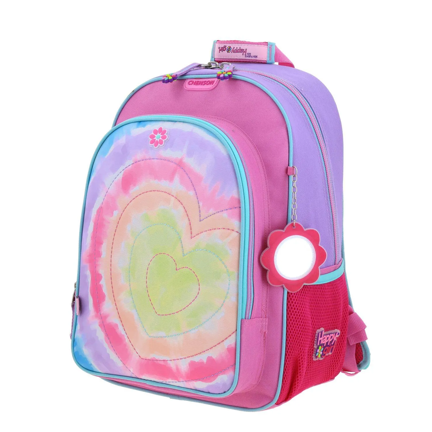 Mochila Rosa Para Nia Con Porta Tablet De Hasta 10 Happy Girl Chenson Lili