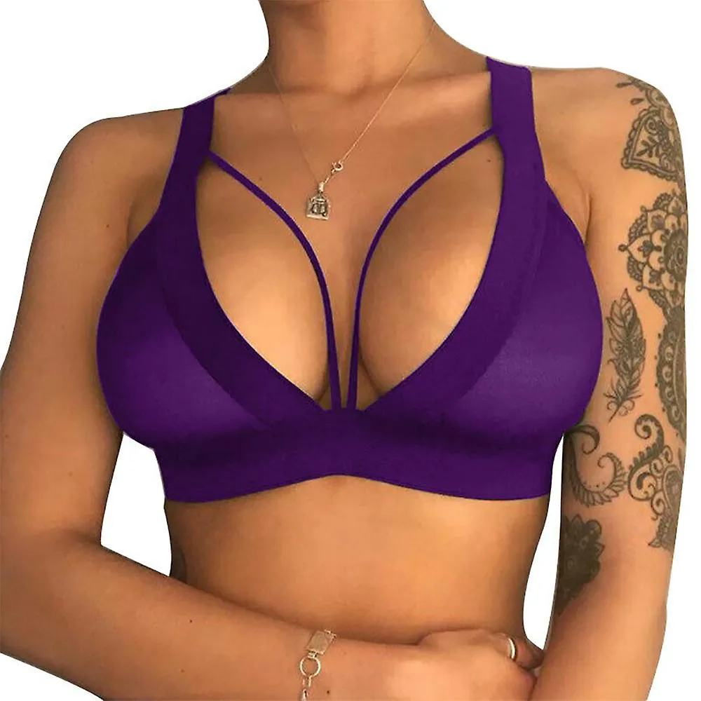 Mujer Lencería Sexy Push Up Bra Gathering Bralette Ropa interior Top Nightwear