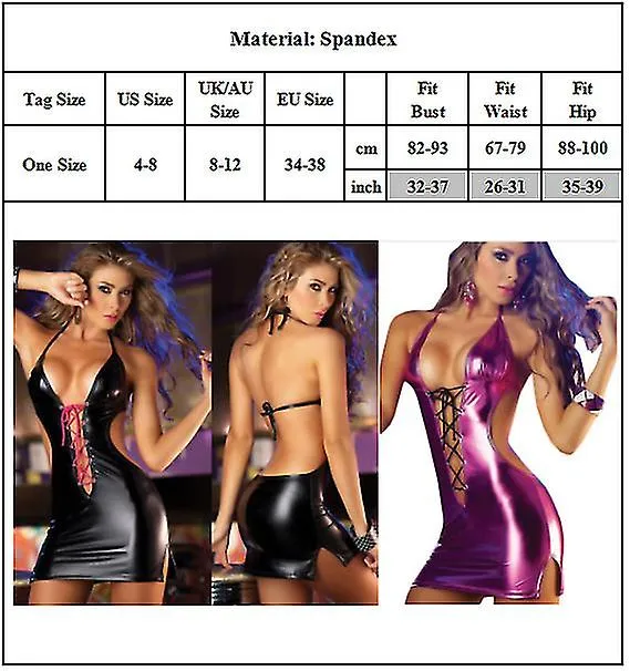 MUJER SEXY HALTER BODYSUIT LACEUP POLE DANCE PARTY BODYCON LENCERíA ROPA INTERIOR ROPA DE NOCHE