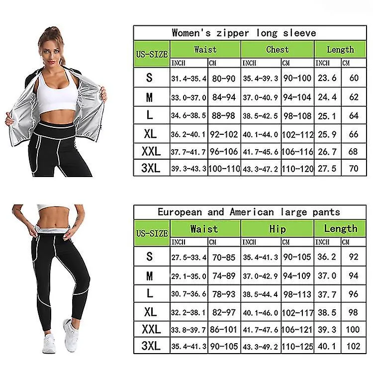 Mujeres Adelgazar sauna Sudaderas Trajes de sudor Tapas quemadoras de grasa Entrenador de cintura Thermo Legging Body Shaper Cha