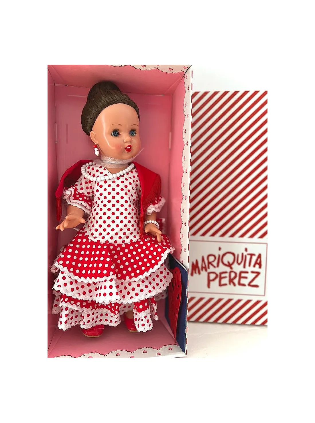 MUñECA MARIQUITA PéREZ SEVILLANA  VINILO 50CM.