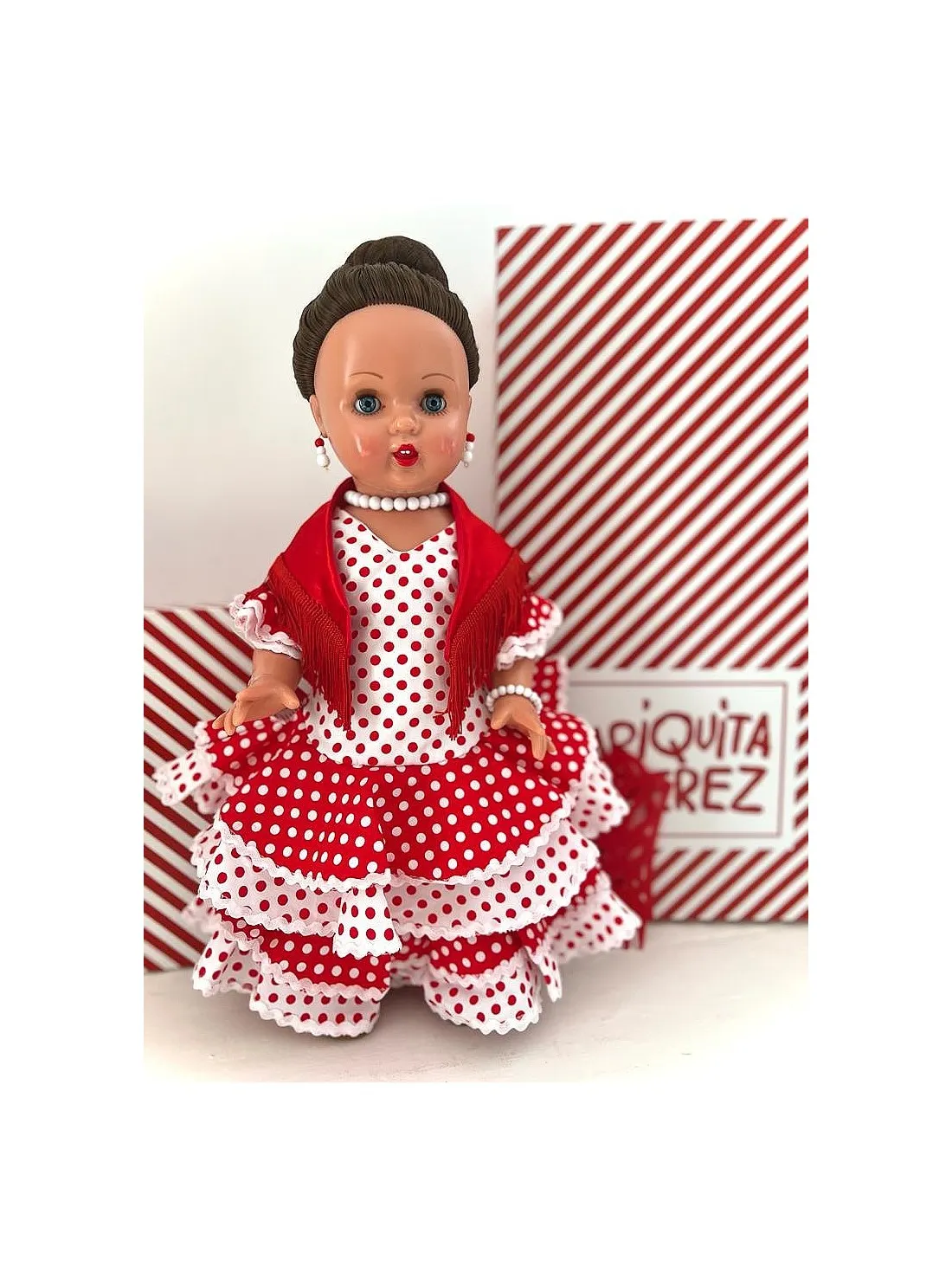 MUñECA MARIQUITA PéREZ SEVILLANA  VINILO 50CM.