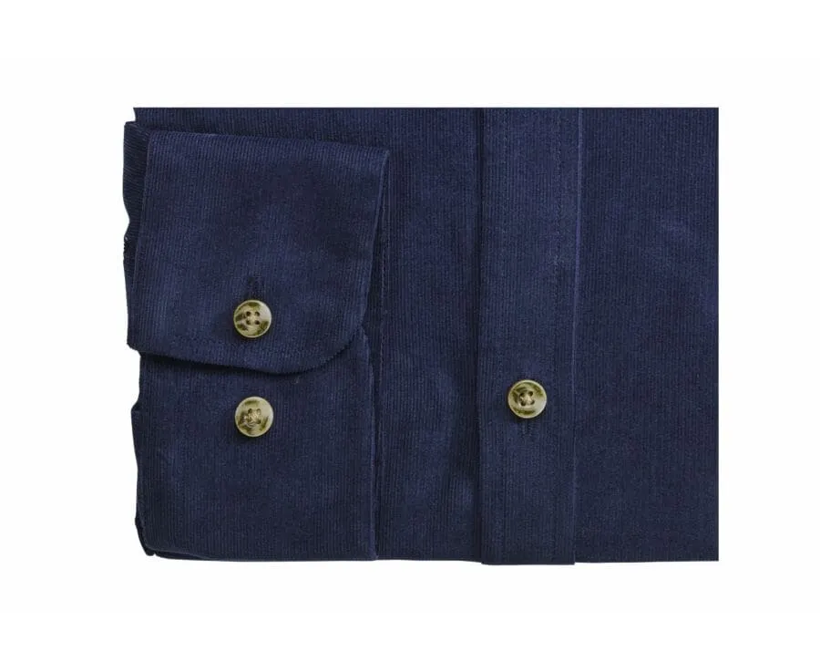 NAVY CORDUROY SHIRT  ULBÉRIC