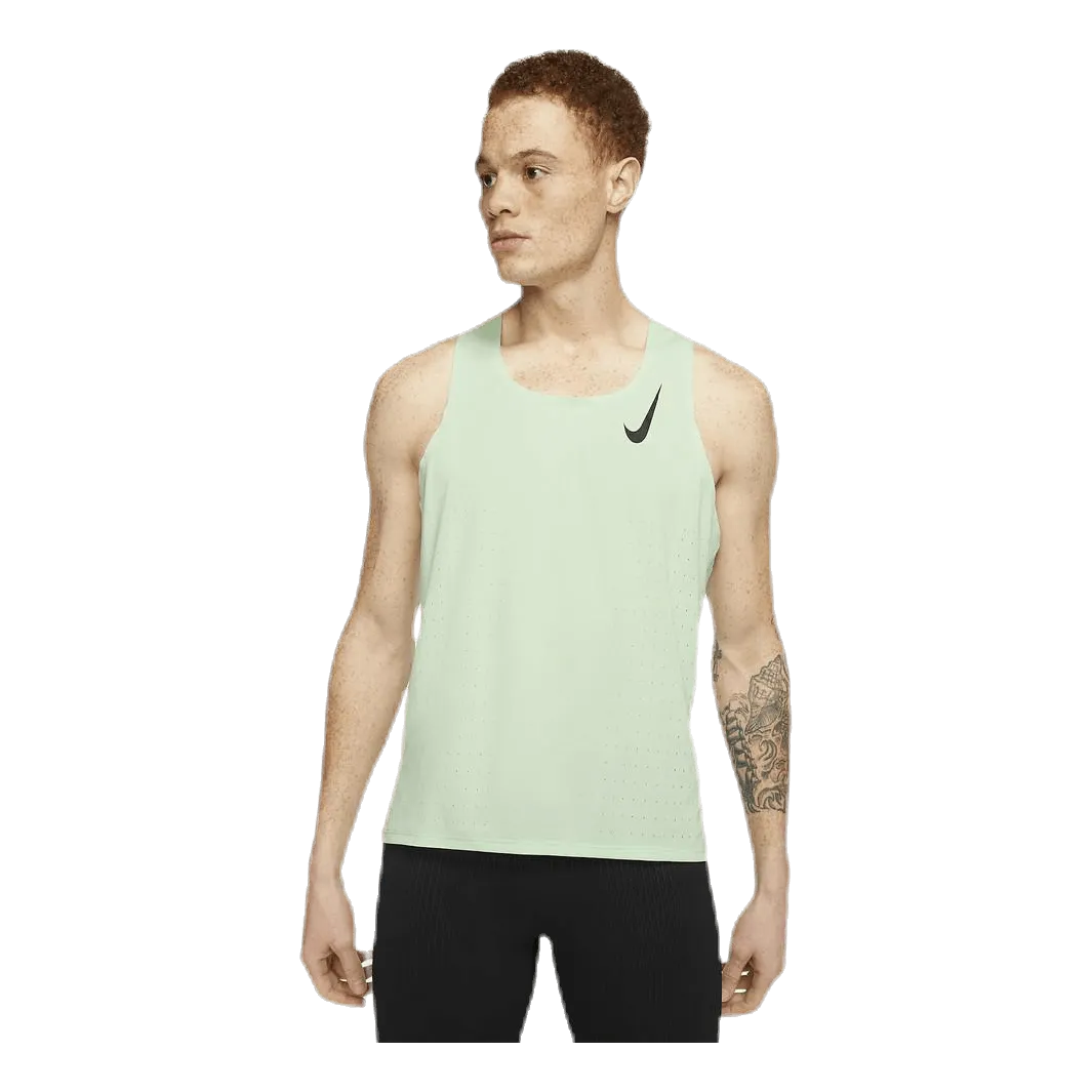 Nike AeroSwift Singlet Green/Yellow