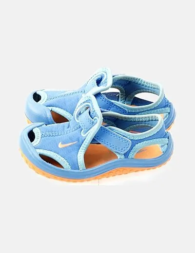 Nike Sandalia neopreno azul logo