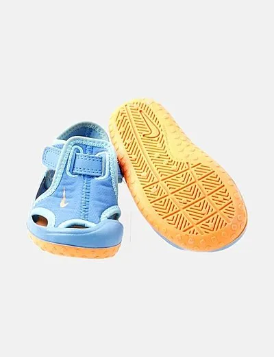 Nike Sandalia neopreno azul logo