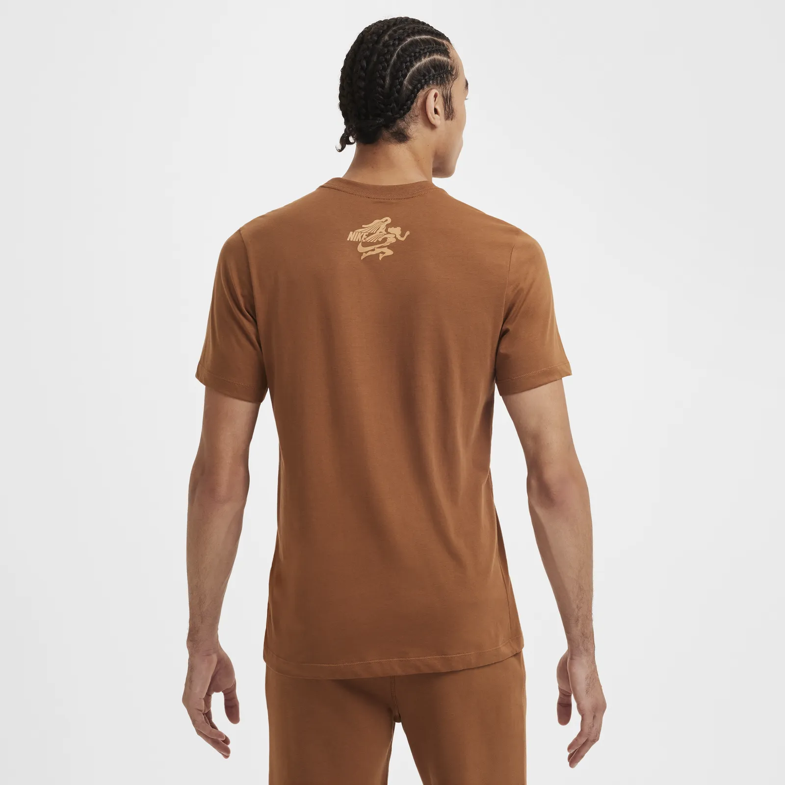 NIKE TSHIRT PRINT BROWN