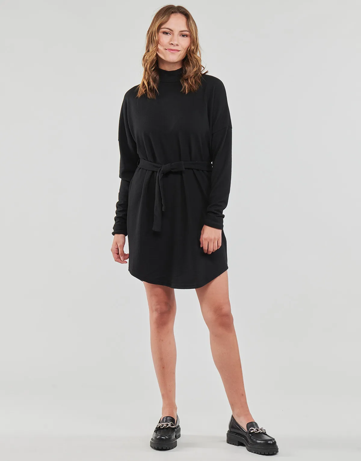 NMCITY AVA L/S SHORT DRESS NOOS