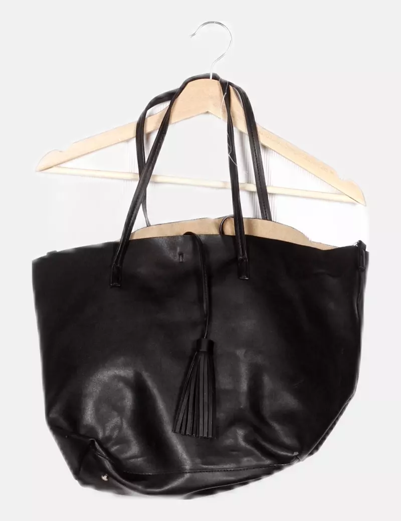 NoName Bolso negro polipiel