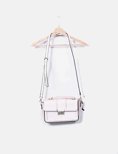 NoName Bolso satchel rosa irisado
