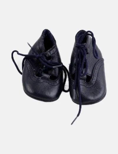 NoName Zapato azul acordonado