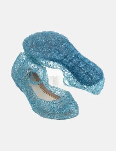 NoName Zapato azul glitter