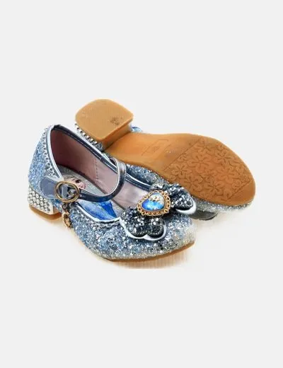 NoName Zapato azul tacón