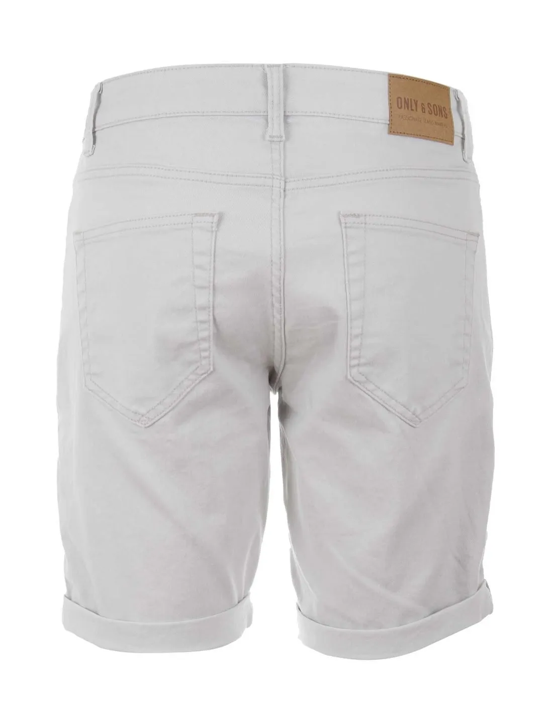 ONLY AND SONS  PANTALóN CORTO GRIS DENIM ONSPLYLIFE TWILL HOMBRE