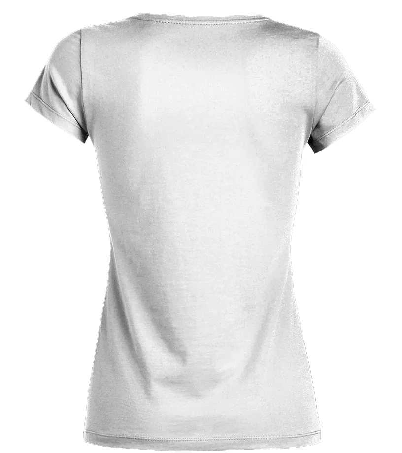 ORGANIC VOLT TSHIRT (WHITE, VNECK, WOMAN) CAMISETA ORGáNICA CUELLO EN V MUJER