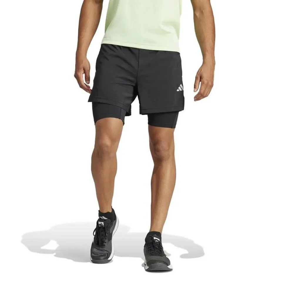 PANTALON CORTO ADIDAS GYM C/MALLA NEGRO IR8597