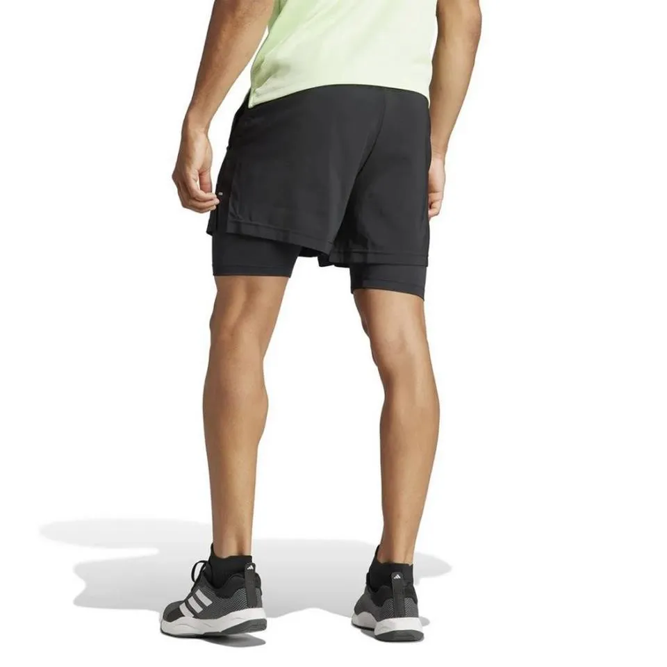 PANTALON CORTO ADIDAS GYM C/MALLA NEGRO IR8597