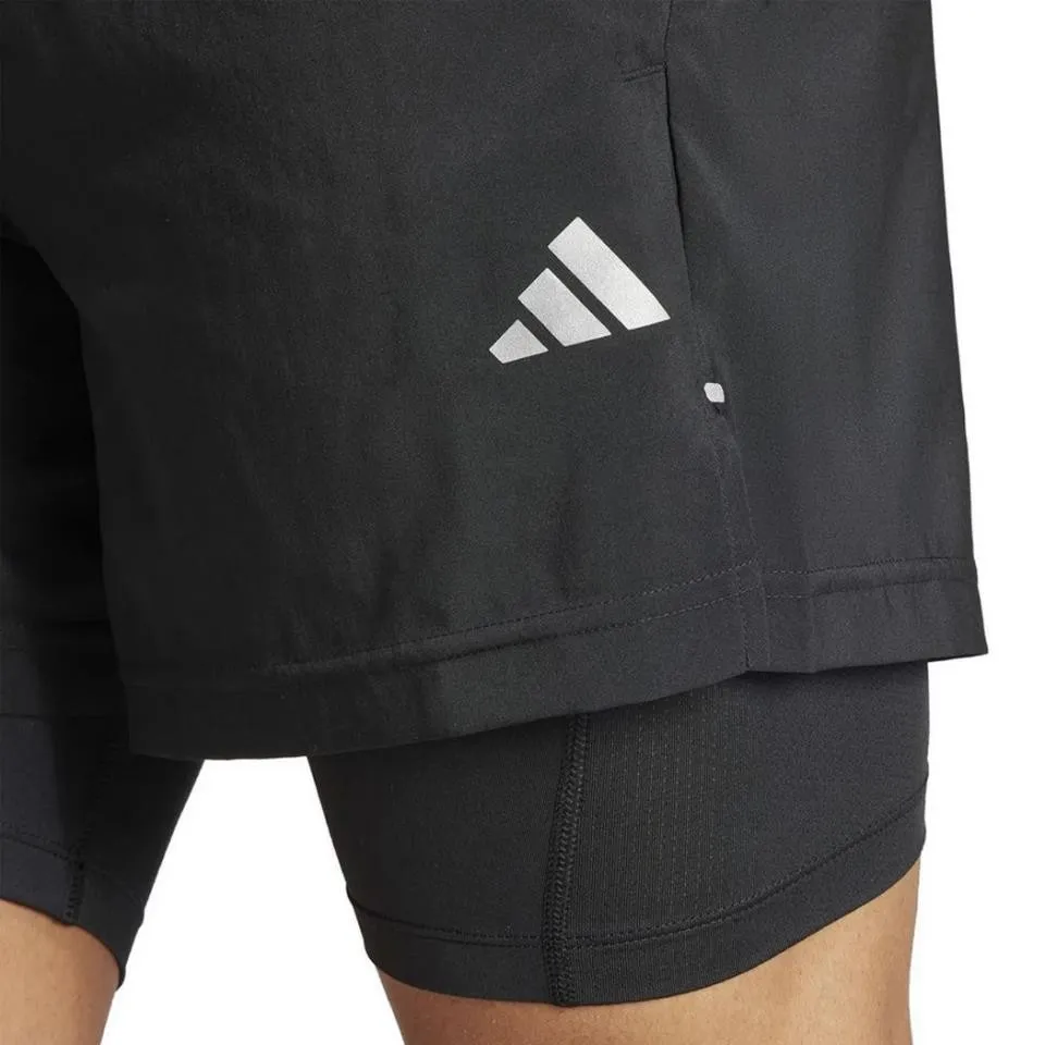 PANTALON CORTO ADIDAS GYM C/MALLA NEGRO IR8597