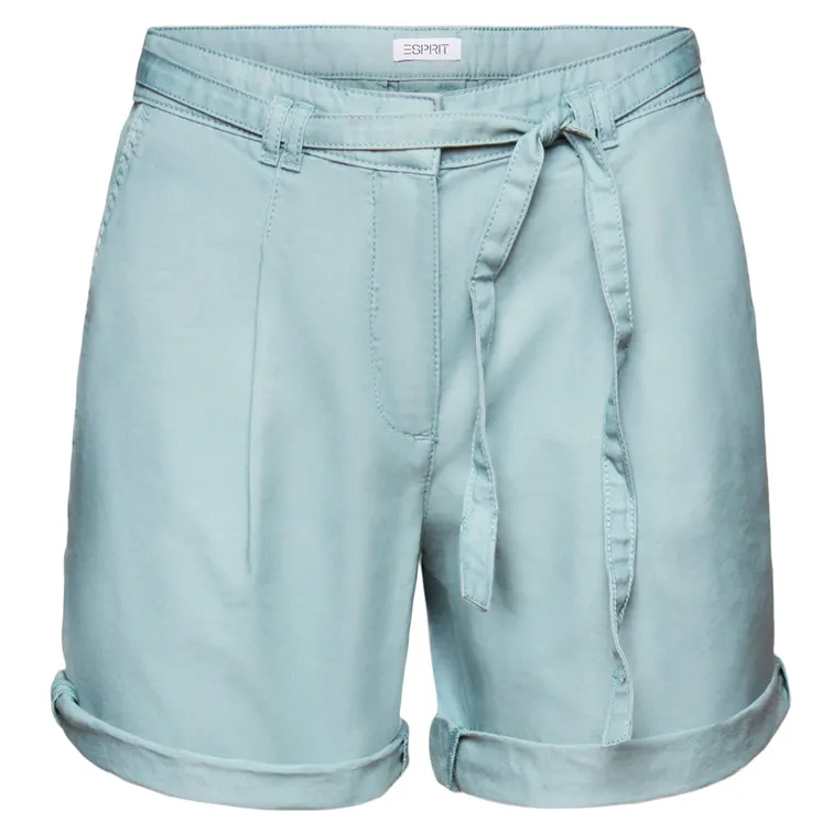 PANTALÓN CORTO DE SARGA CON CINTURÓN MUJER ESPRIT