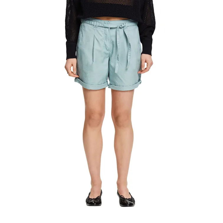 PANTALÓN CORTO DE SARGA CON CINTURÓN MUJER ESPRIT