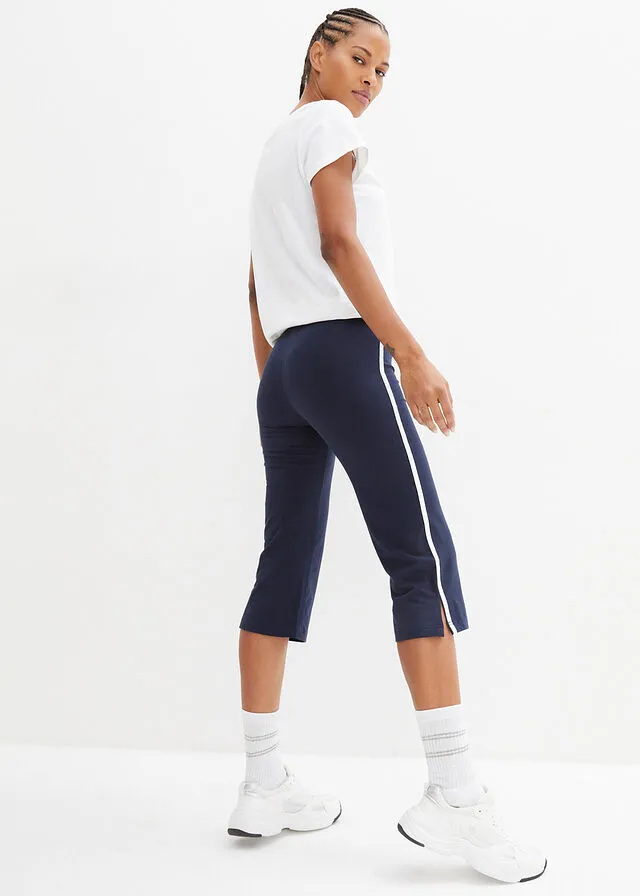 PANTALóN CAPRI DEPORTIVO, PITILLO (2 UNIDADES) AZUL MARINOGRIS CLARO JASPEADO