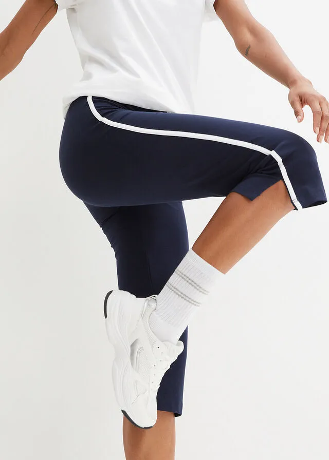 PANTALóN CAPRI DEPORTIVO, PITILLO (2 UNIDADES) AZUL MARINOGRIS CLARO JASPEADO