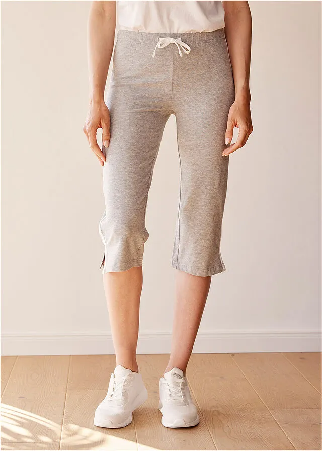 PANTALóN CAPRI DEPORTIVO, PITILLO (2 UNIDADES) AZUL MARINOGRIS CLARO JASPEADO